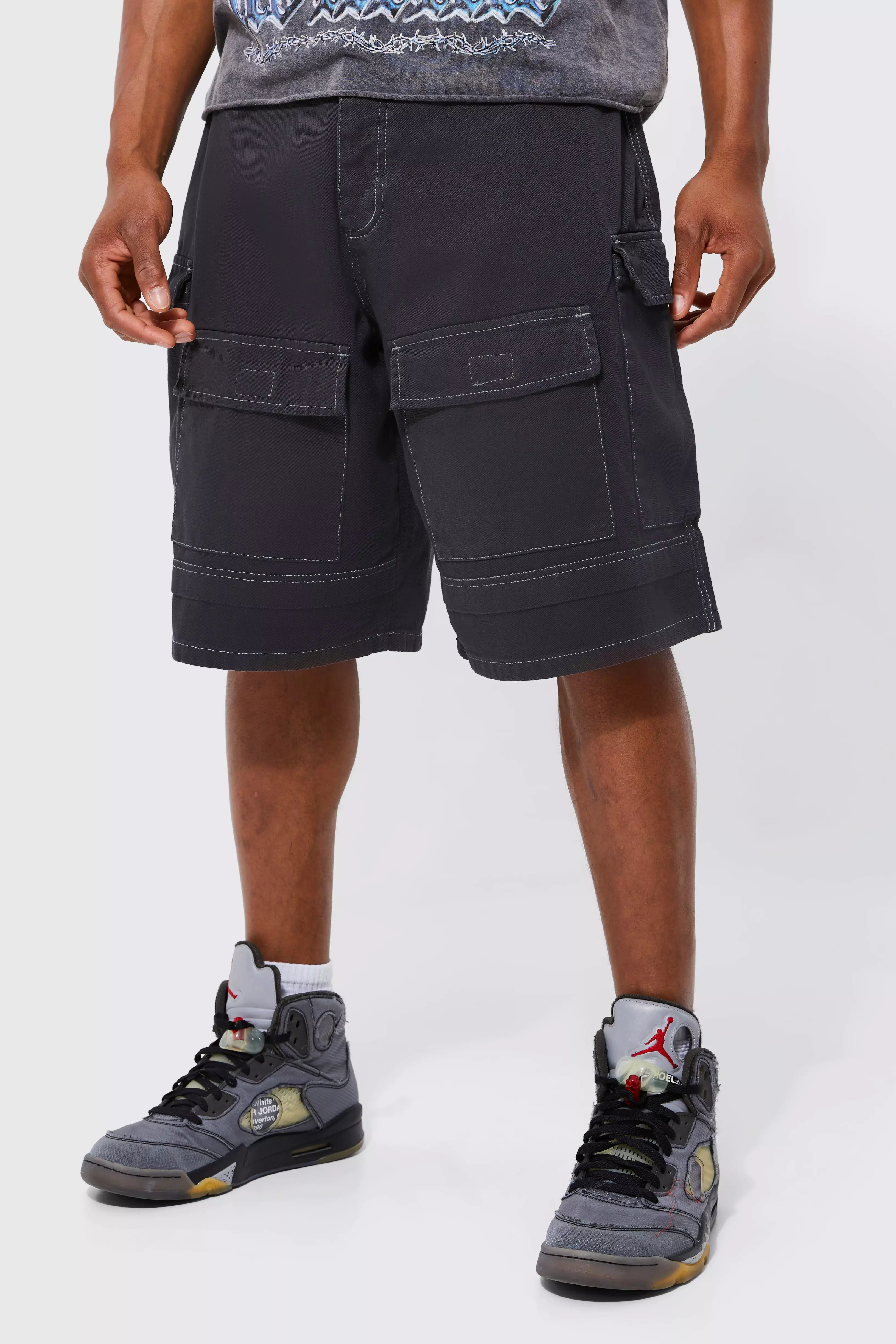 Mens on sale parachute shorts